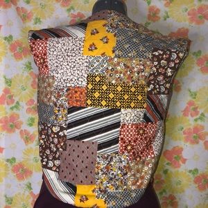 Retro looking quilted vest